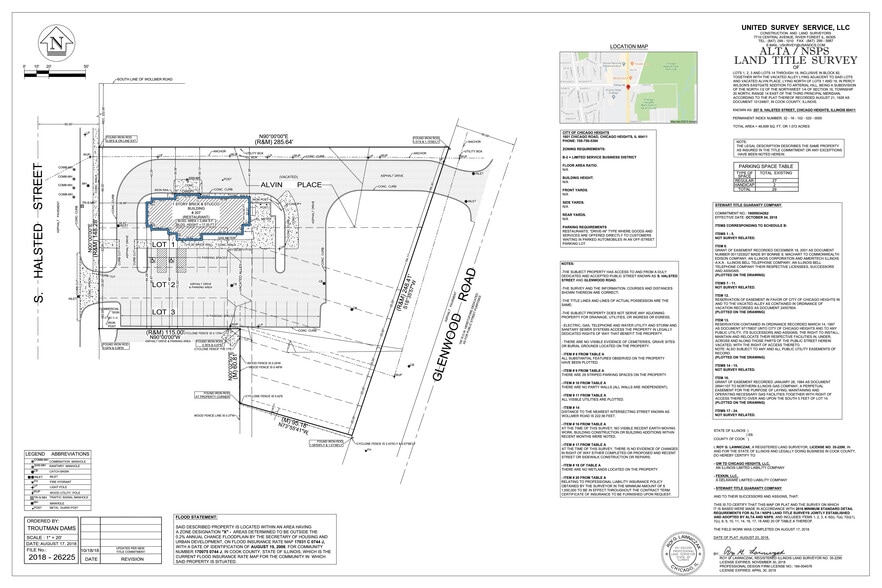 207 S Halsted, Chicago Heights, IL for lease - Site Plan - Image 2 of 4