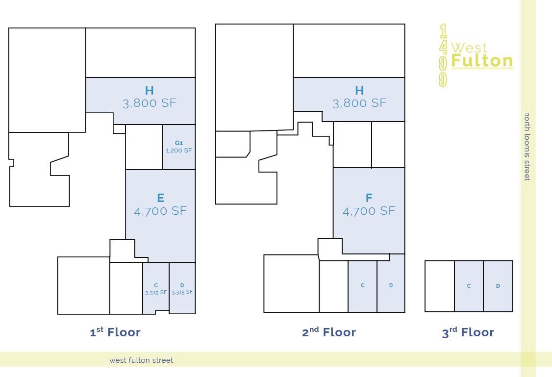 1400-1416 W Fulton St, Chicago, IL for lease Floor Plan- Image 1 of 1