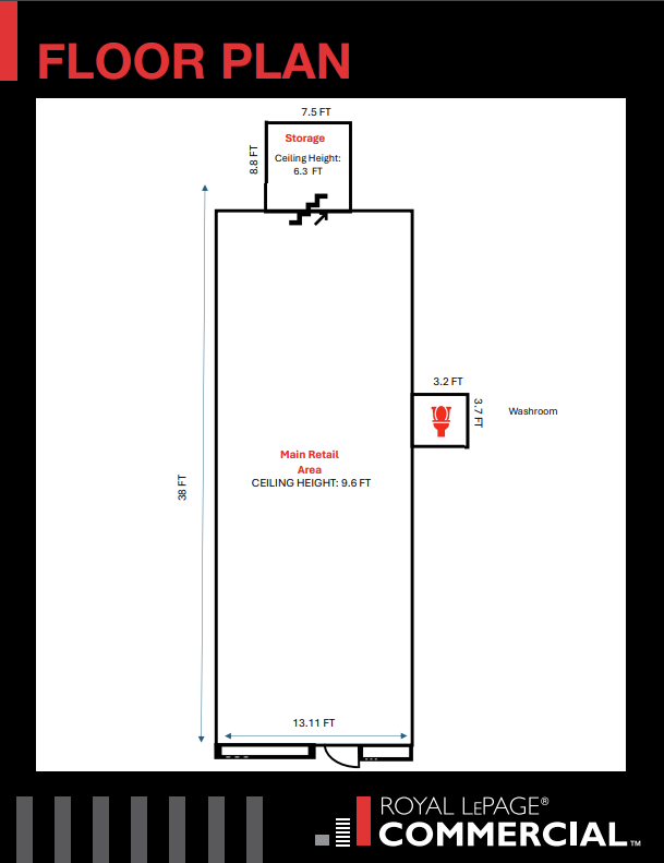 88-94 King St W, Brockville, ON for lease Floor Plan- Image 1 of 1