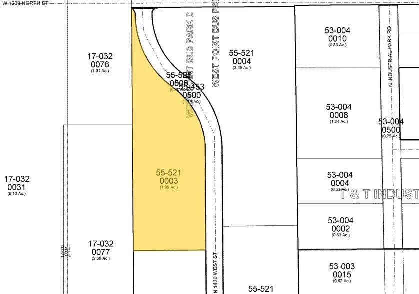 1133-1153 N 1430 W, Orem, UT for lease - Plat Map - Image 2 of 16