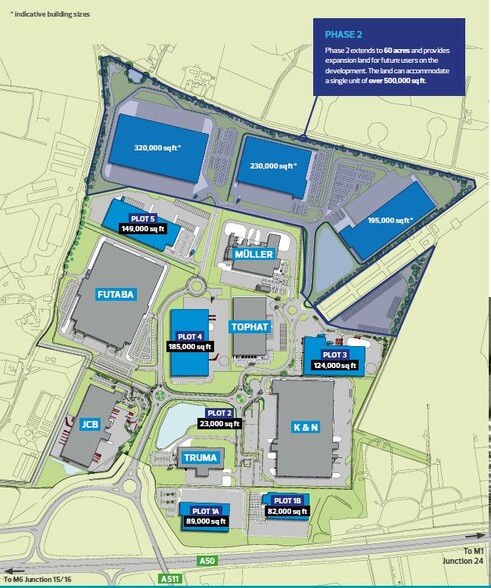 Dove Vly, Foston for lease - Site Plan - Image 2 of 2