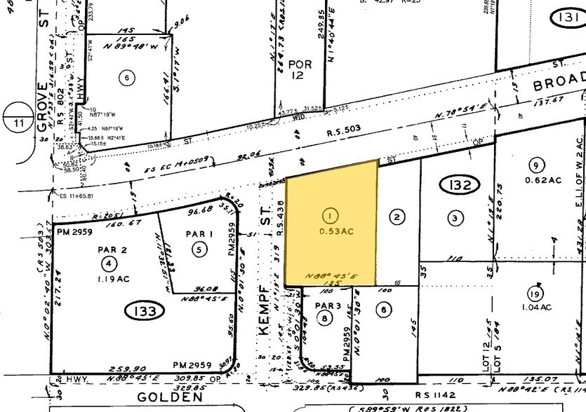 8001 Broadway, Lemon Grove, CA for sale - Plat Map - Image 1 of 1
