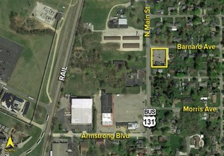 1205 N Main St, Three Rivers, MI - aerial  map view