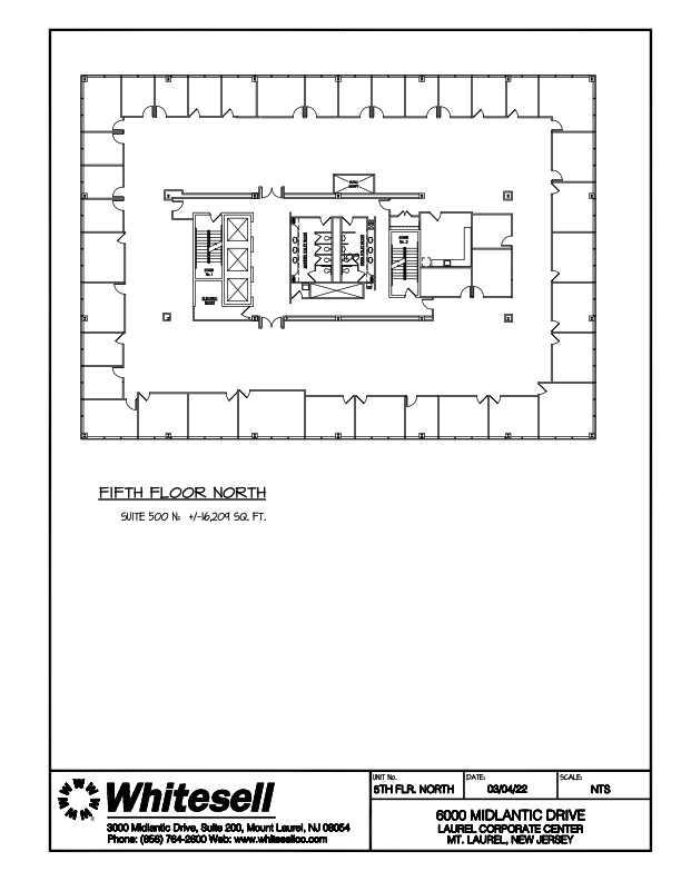 6000 Midlantic Dr, Mount Laurel, NJ for lease Floor Plan- Image 1 of 2