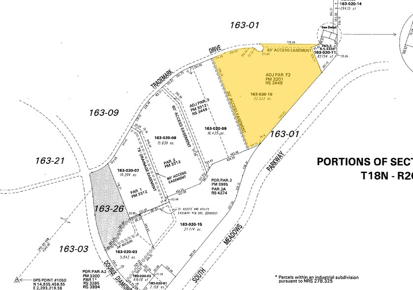 1190 Trademark Dr, Reno, NV for lease - Plat Map - Image 3 of 9