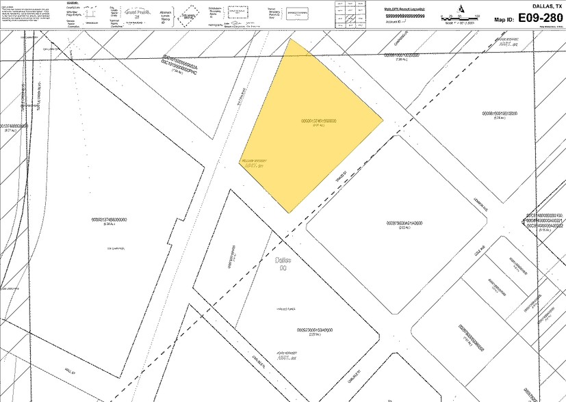 3535 Travis St, Dallas, TX for lease - Plat Map - Image 3 of 3