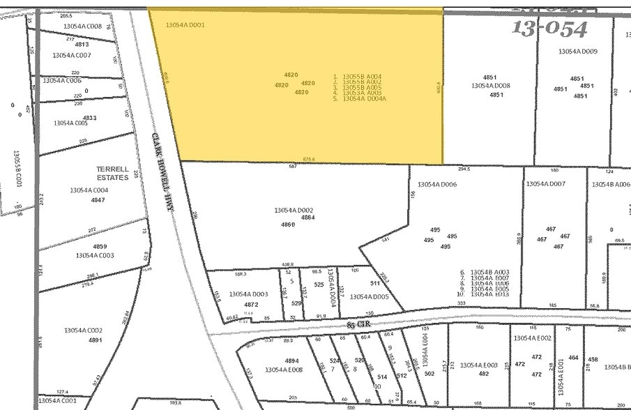 4820 Clark Howell Hwy, College Park, GA for lease - Plat Map - Image 2 of 7