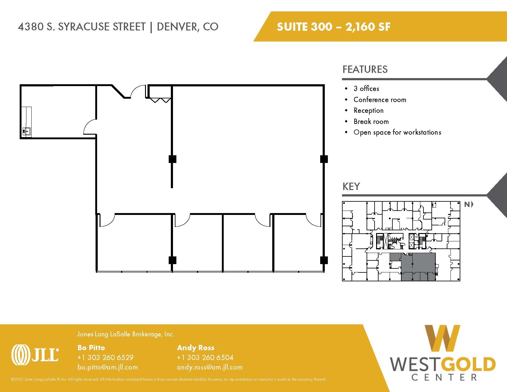 4380 S Syracuse St, Denver, CO for lease Floor Plan- Image 1 of 2