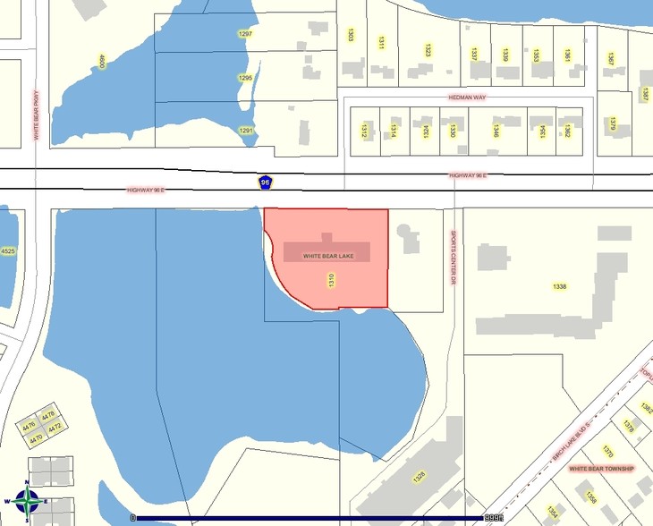 1310 E Highway 96, White Bear Lake, MN for lease - Plat Map - Image 2 of 6