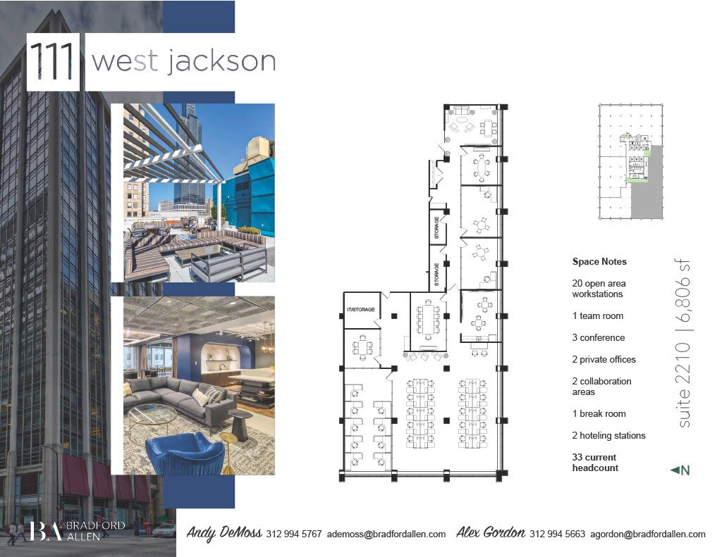 111 W Jackson Blvd, Chicago, IL for lease Floor Plan- Image 1 of 5