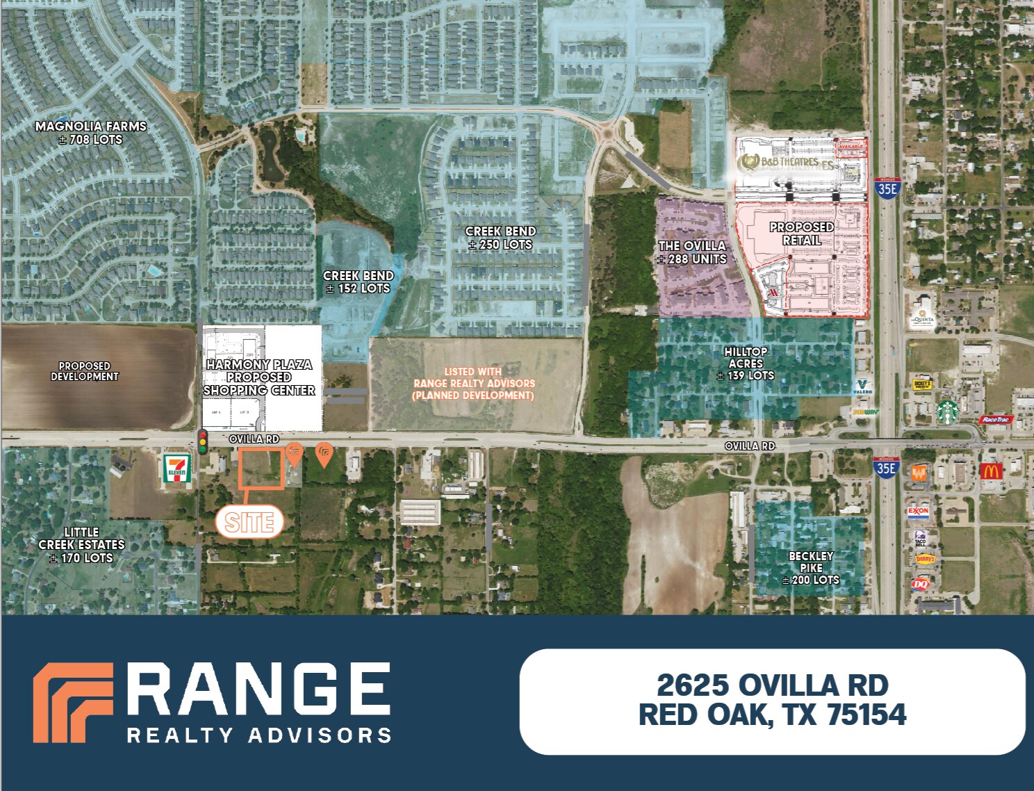 2625 Ovilla Rd, Red Oak, TX for sale Aerial- Image 1 of 3