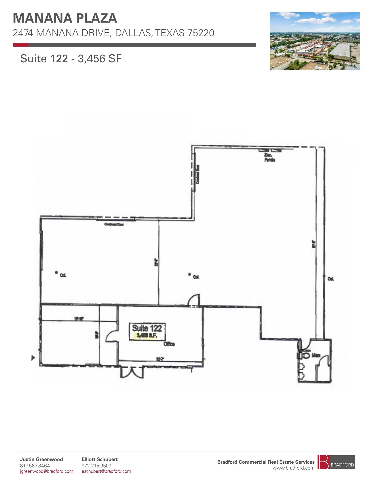 2474 Manana Dr, Dallas, TX for lease Floor Plan- Image 1 of 1