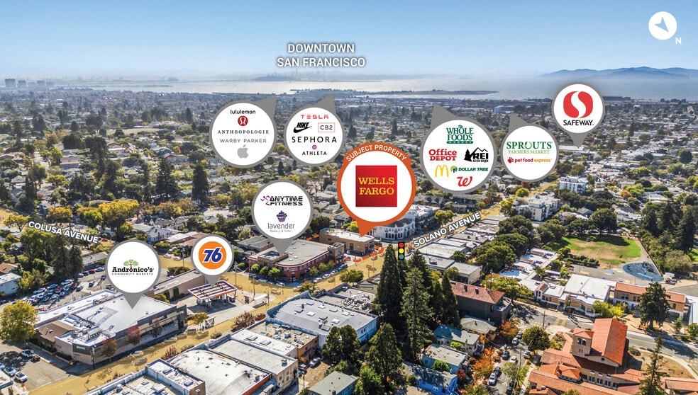 1800 Solano Ave, Berkeley, CA for sale - Aerial - Image 3 of 3