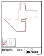 4960-4990 92 Ave NW, Edmonton, AB for lease Floor Plan- Image 1 of 1