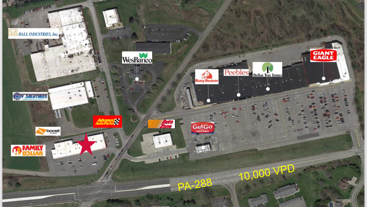 225-237 Route 288, Ellwood City, PA for lease Building Photo- Image 1 of 1