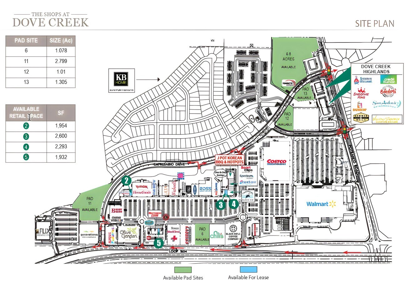 Empresario & Potranco Dr, San Antonio, TX 78245 Shops at Dove Creek 6