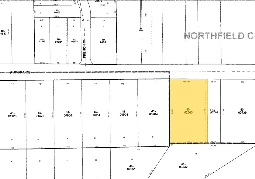 120 W Aurora Rd, Northfield, OH for lease - Plat Map - Image 2 of 4