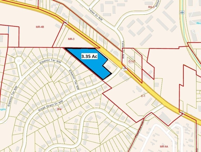 2790 Donald Lee Hollowell Pky, Atlanta, GA for lease - Plat Map - Image 3 of 3