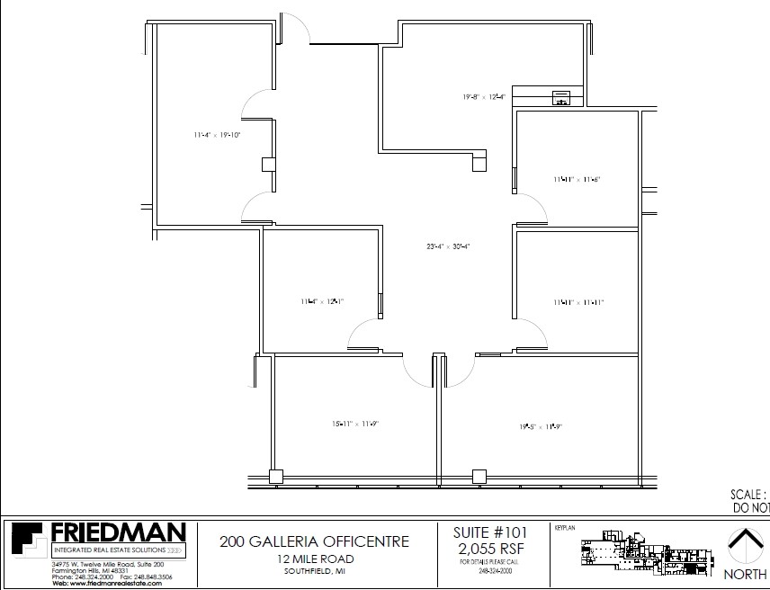 200 Galleria Officentre, Southfield, MI for sale Floor Plan- Image 1 of 2