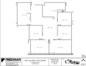 200 Galleria Officentre, Southfield, MI for sale Floor Plan- Image 1 of 2