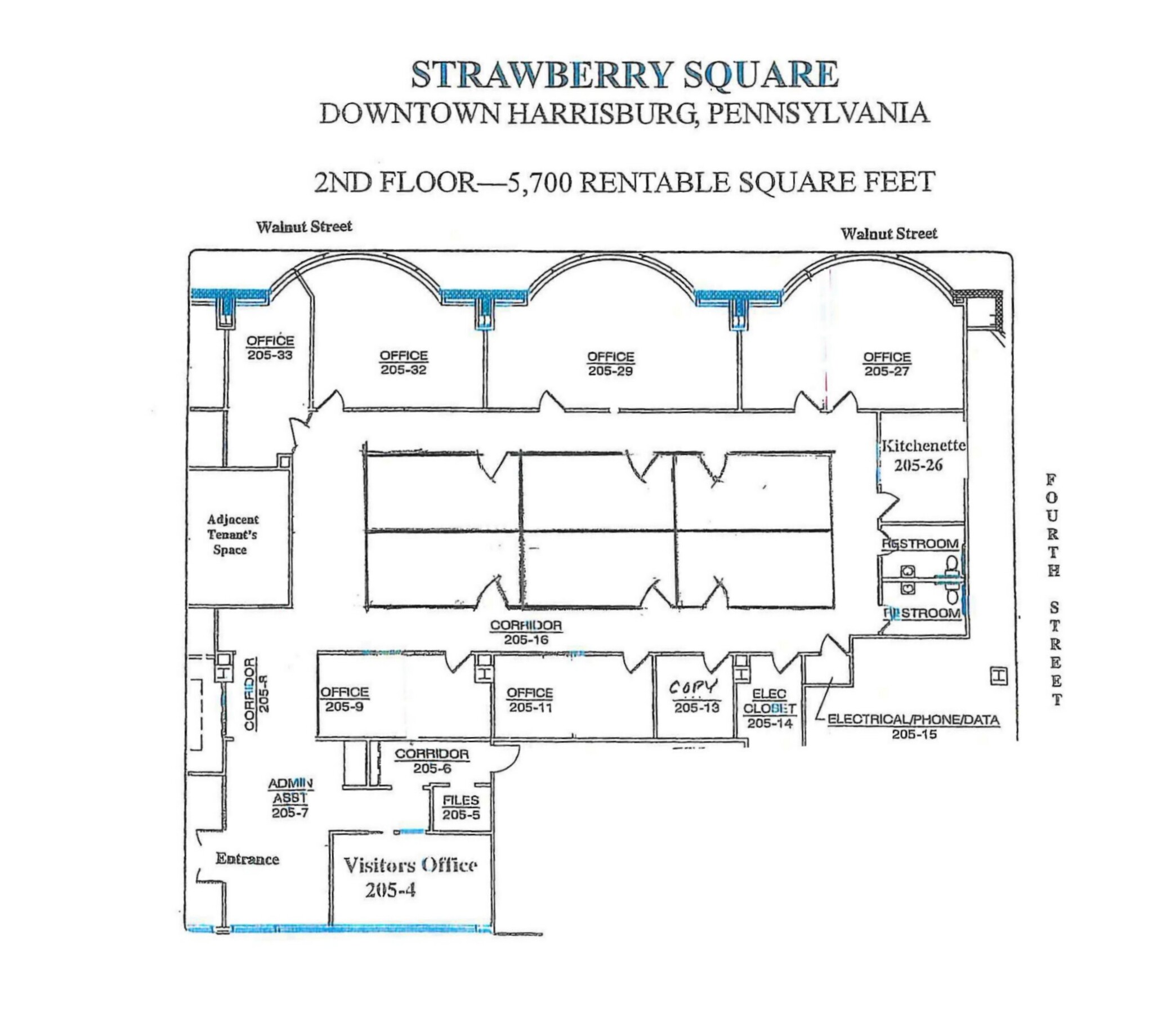 303 Walnut St, Harrisburg, PA for lease Floor Plan- Image 1 of 1