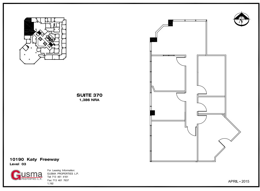 10190 Katy Fwy, Houston, TX for lease Floor Plan- Image 1 of 1