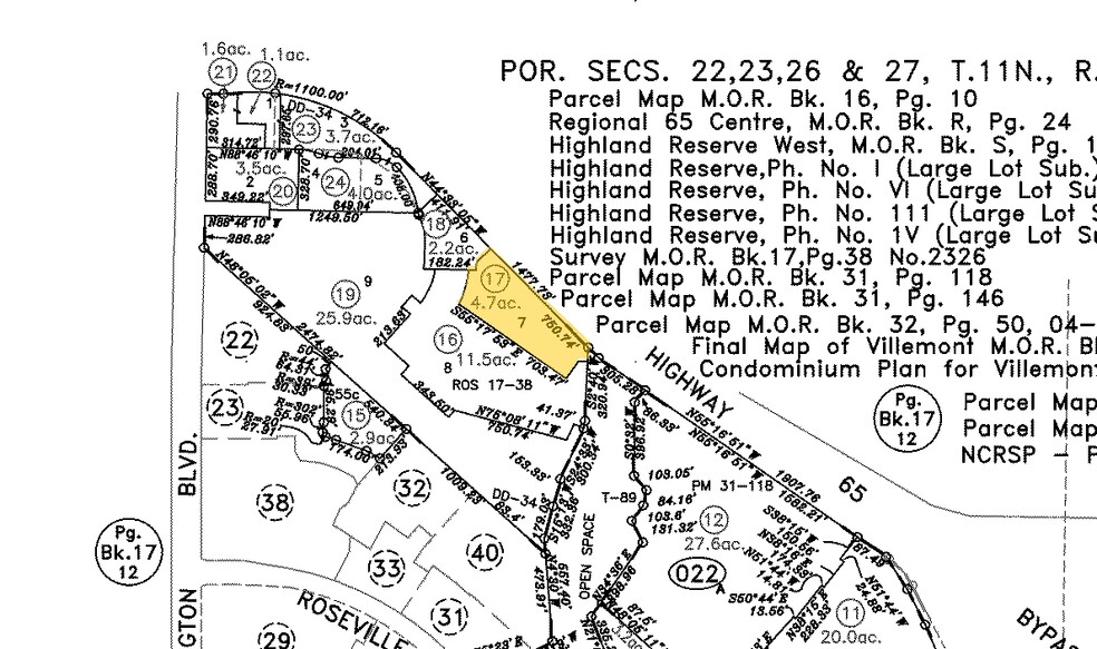 Freedom Way, Roseville, CA for sale - Plat Map - Image 3 of 3