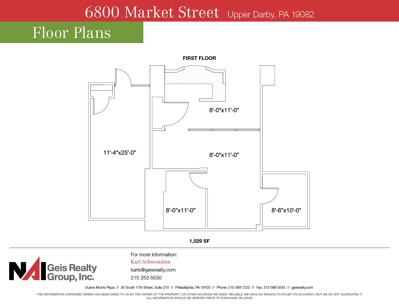 6800-6816 West Chester Pike, Upper Darby, PA for lease Floor Plan- Image 1 of 1