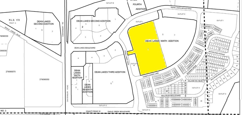 1451 Dean Lakes Trl, Shakopee, MN for lease - Plat Map - Image 2 of 6