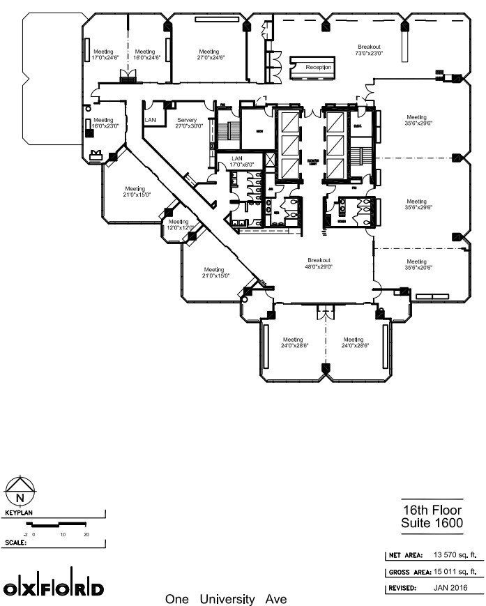 1 University Ave, Toronto, ON for lease Floor Plan- Image 1 of 1