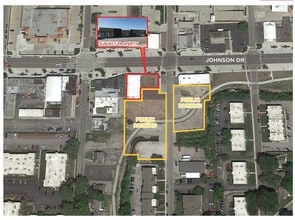5801-5809 Johnson Dr, Mission, KS - AERIAL map view