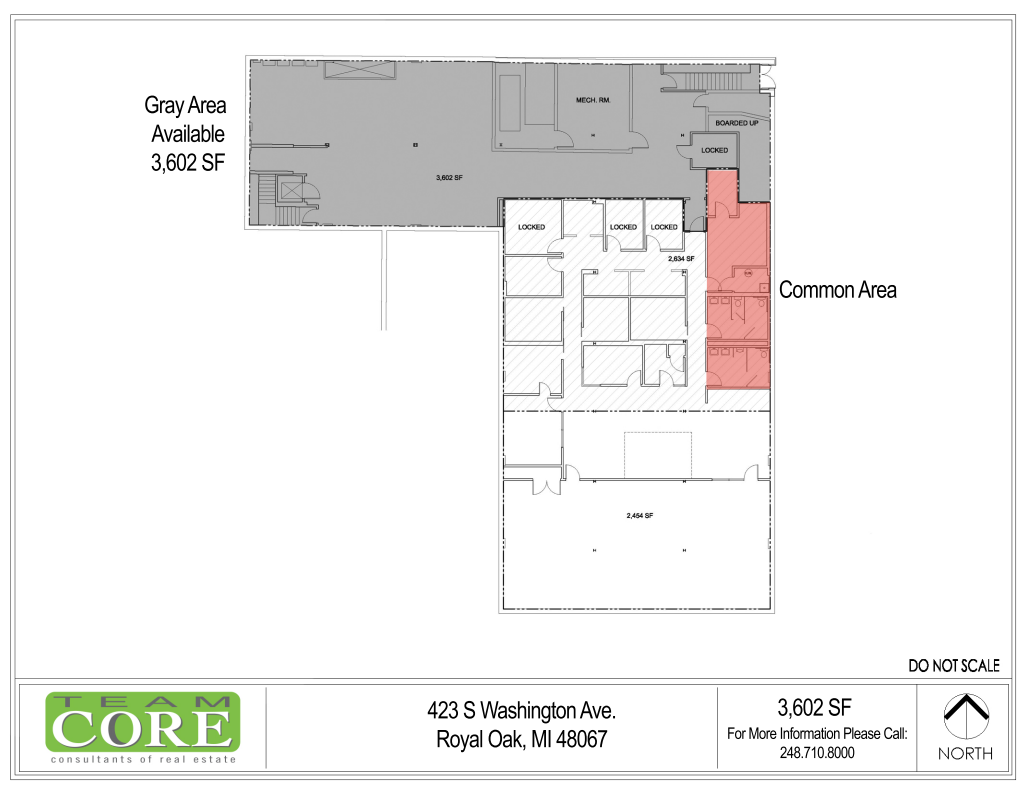 419-423 S Washington Ave, Royal Oak, MI for lease Floor Plan- Image 1 of 1