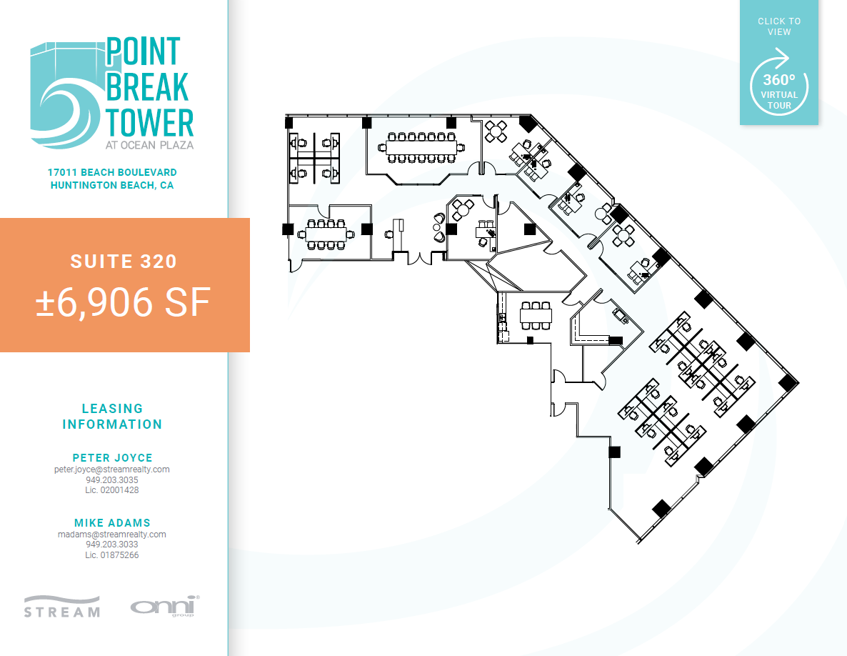 17011 Beach Blvd, Huntington Beach, CA for lease Floor Plan- Image 1 of 2