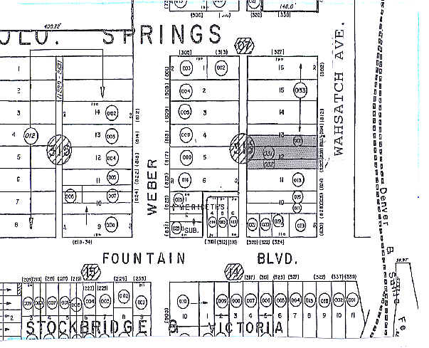 802 S Wahsatch Ave, Colorado Springs, CO for sale - Plat Map - Image 3 of 4