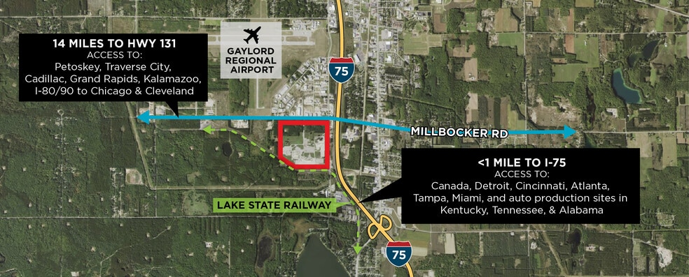 2120 Dickerson, Gaylord, MI for lease - Building Photo - Image 1 of 1