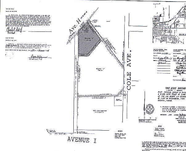 3926 Avenue H, Rosenberg, TX for lease - Plat Map - Image 2 of 4