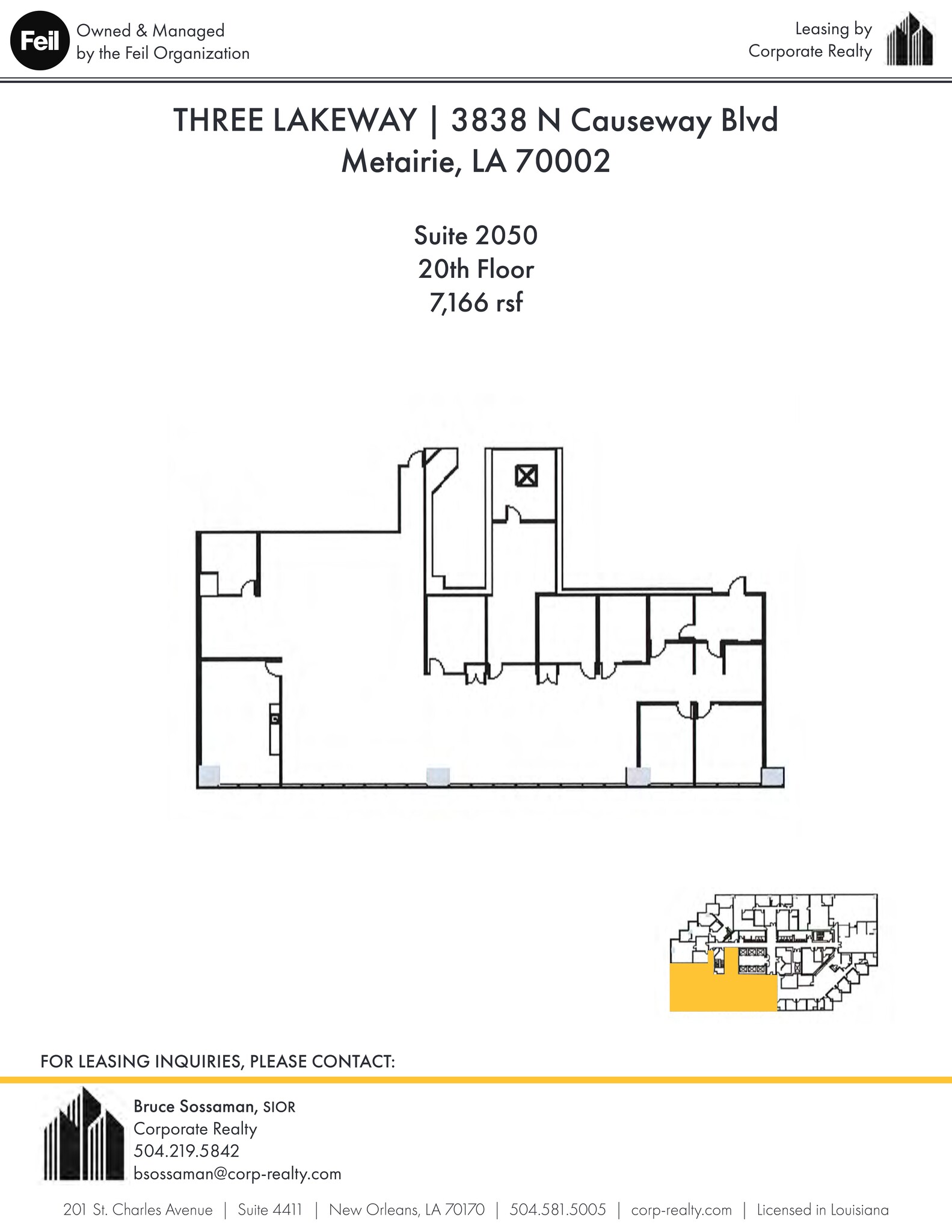 3900 N Causeway Blvd, Metairie, LA for lease Site Plan- Image 1 of 1