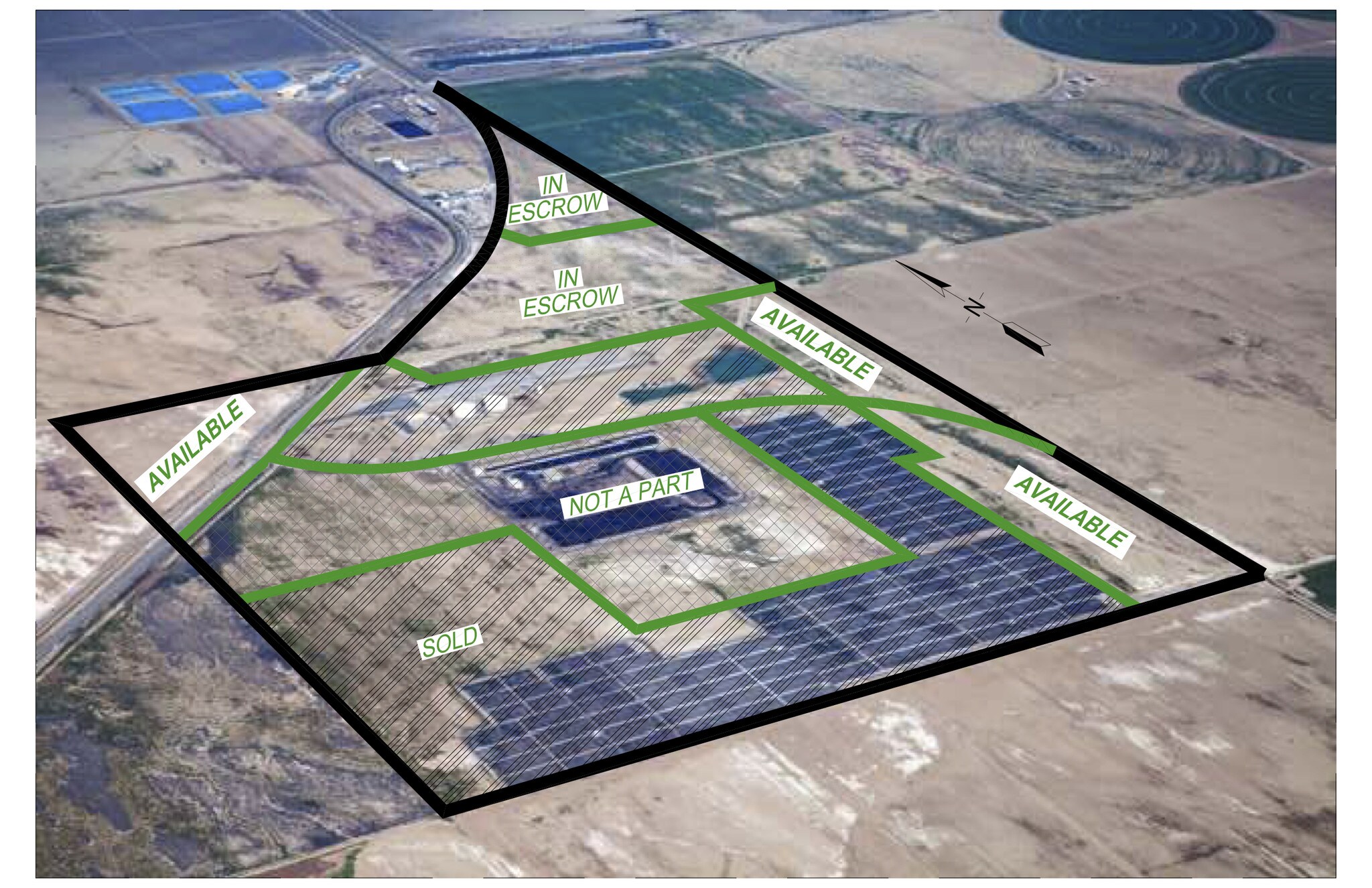 S Lake Rd & Santiago Rd, Bakersfield, CA for sale Aerial- Image 1 of 2