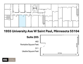 1955 University Ave W, Saint Paul, MN for lease Floor Plan- Image 1 of 1