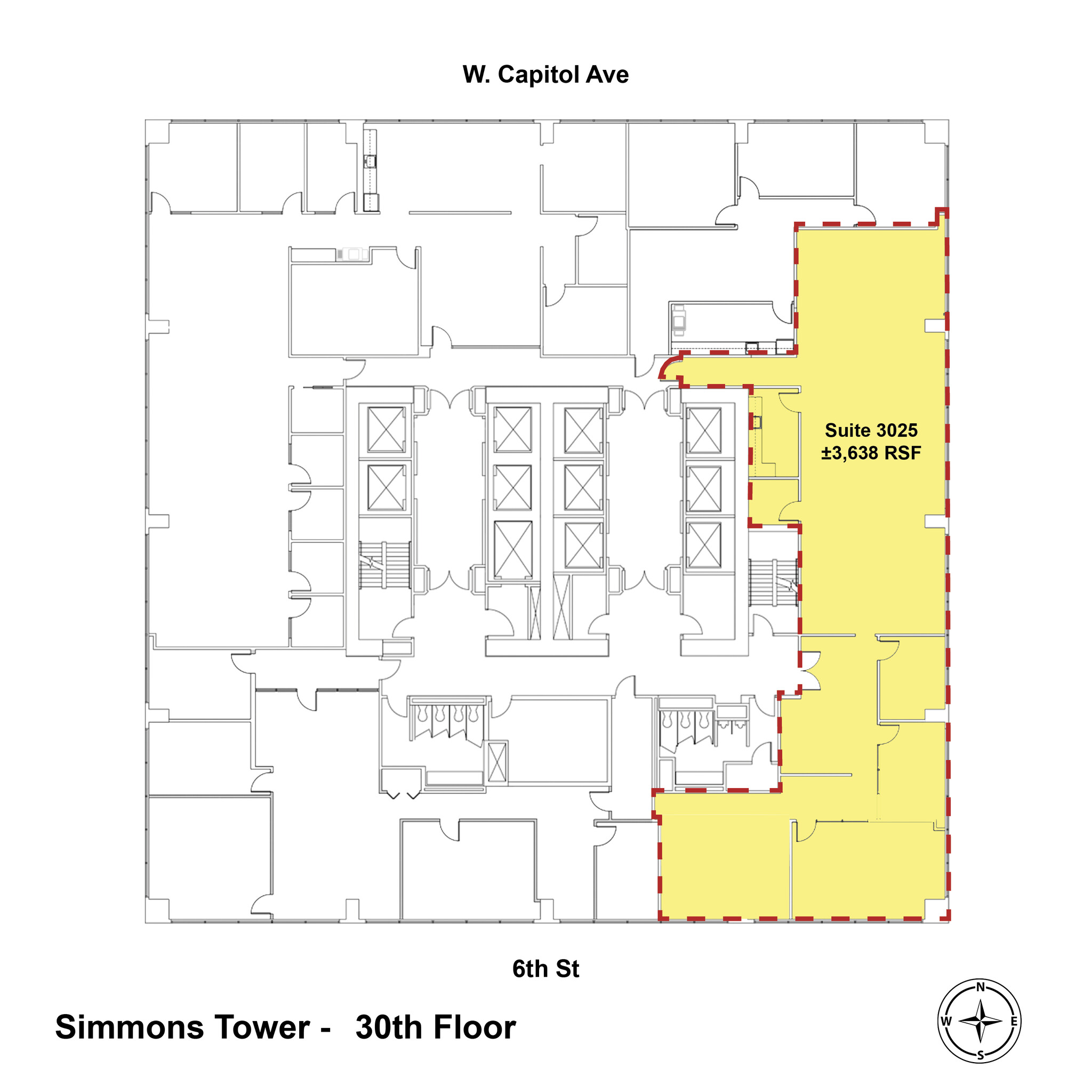 425 W Capitol Ave, Little Rock, AR for lease Floor Plan- Image 1 of 10