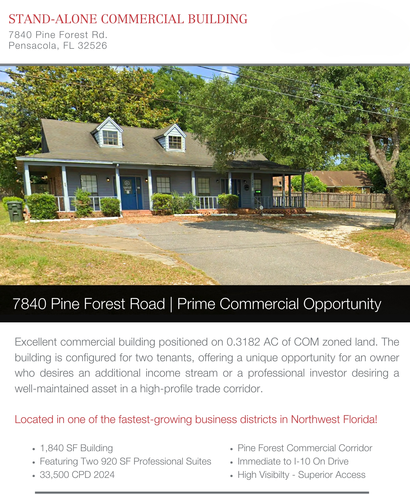 7840 Pine Forest Rd, Pensacola, FL for sale Building Photo- Image 1 of 29