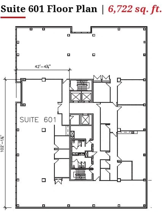 200 Graham Ave, Winnipeg, MB for lease Floor Plan- Image 1 of 1