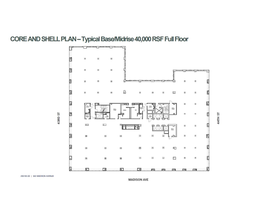 340 Madison Ave, New York, NY for lease Floor Plan- Image 1 of 1