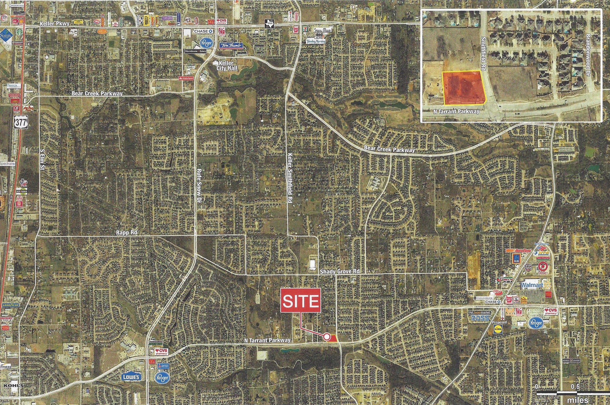 8141 Smithfield Rd, Keller, TX for sale Aerial- Image 1 of 2