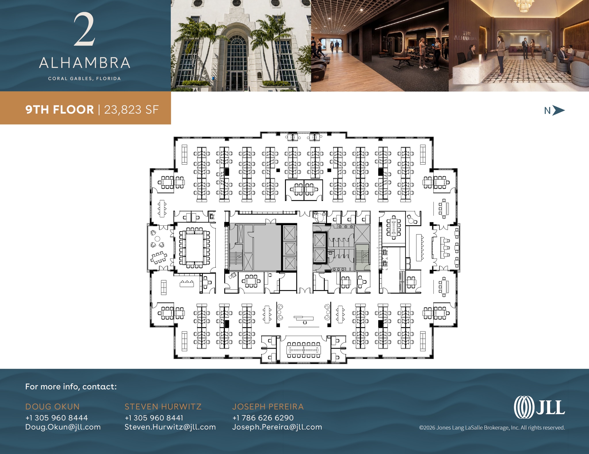 2 Alhambra Plz, Coral Gables, FL for lease Floor Plan- Image 1 of 2