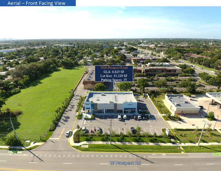 3920 W Prospect Rd, Fort Lauderdale, FL for sale - Aerial - Image 3 of 7