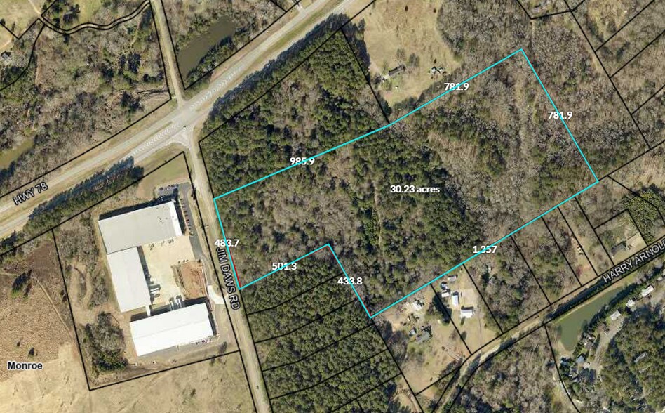0 Jim Daws Rd, Monroe, GA 30655 29.93 Acre Commercial / Residential