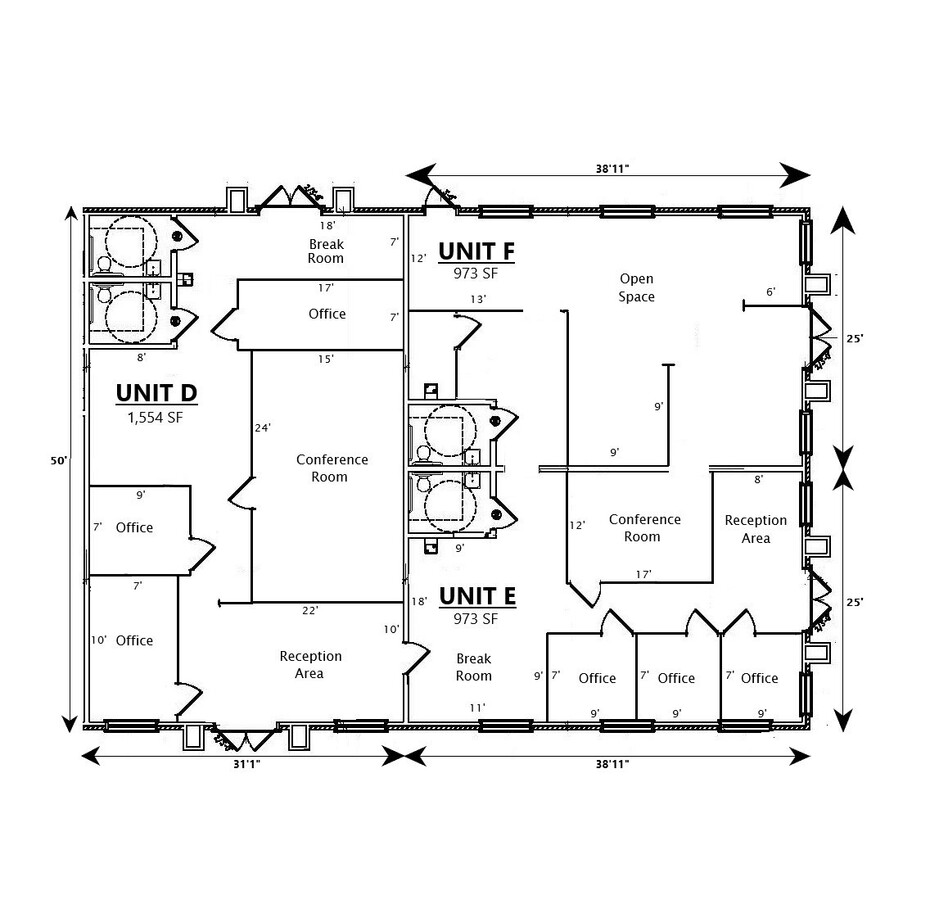 252 Latitude Ln, Clover, SC 29710 - Unit 105 (E) -  - Floor Plan - Image 1 of 1