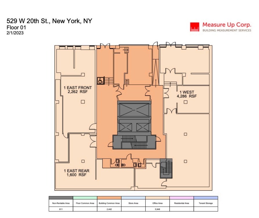 529-535 W 20th St, New York, NY for lease Floor Plan- Image 1 of 1