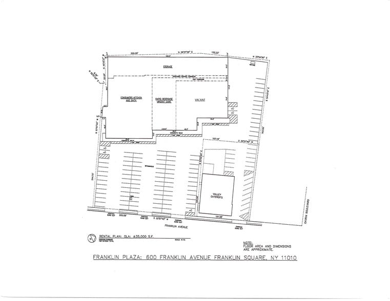 600 Franklin Ave, Franklin Square, NY for lease - Site Plan - Image 2 of 2